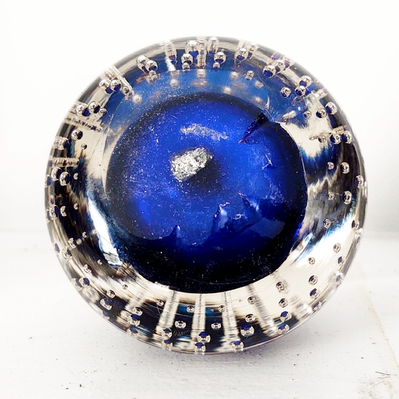 Vintage Hand-Blown Art Glass Pear Paperweight - Picture 3 of 8